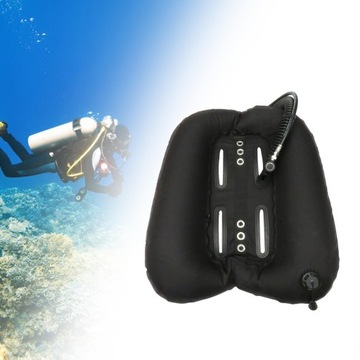 Zbiornik do nurkowania z rurką Donut Wing Tank 45 funtów Trwałość Akcesoria Dobry Czarny