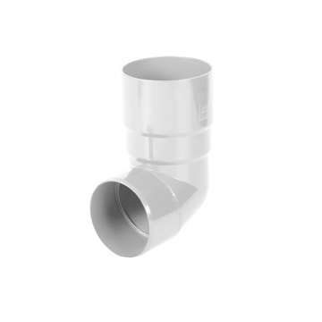 BRYZA Kolano spustowe 89° tworzywo sztuczne Ø 63 mm, białe RAL 9010