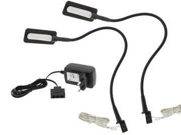 2x Lampa kinkiet LED do łóżka sypialni ETA czarna