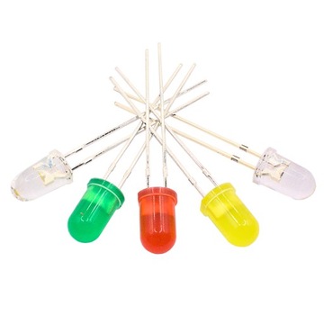 LED kolorowe diody 5mm R,G,B,Y,W