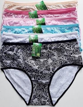 Трусики C&R 3121 ROSES, бамбук, красивые 4XL