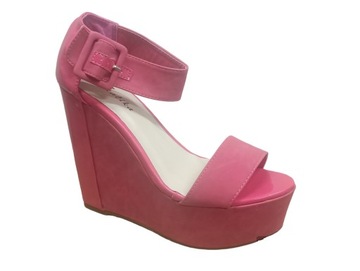 NAJMODNIEJSZE KOTURNY WEDGES WIOSNA/LATO ROZM 41 CZERWONE