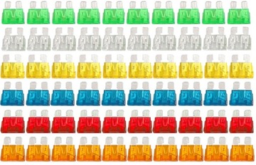 НАБОР АВТОМОБИЛЬНЫХ ПРЕДОХРАНИТЕЛЕЙ 120ШТ 5А - 30А