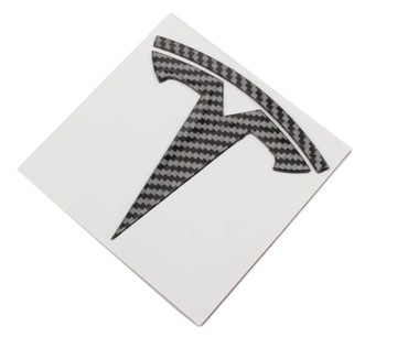 EMBLEMAT TESLA 3 LOGO znaczek TYŁ CARBON
