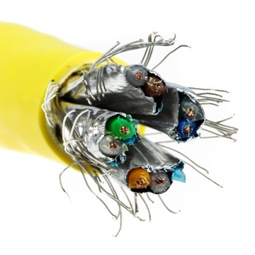 Telegartner patch cord kat 7 żółty S/FTP linka 20m