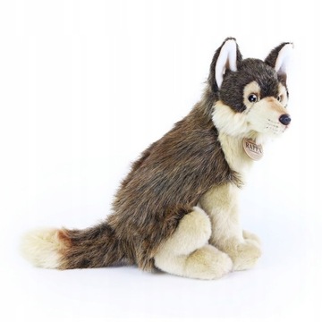 WILK MASKOTKA REALISTYCZNY SIEDZĄCY WOLF 29cm