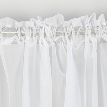 ГОТОВАЯ ШТОРА ГЛАДКАЯ 150х400, ШТОРА-КОКОН, ШТОРА «ЛОВЦ СНОВ», ВУАЛЬ БЕЛАЯ