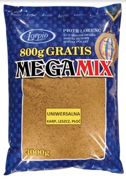 Zanęta Lorpio Mega Mix Uniwersalna Brązowa 3kg