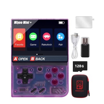 MIYOO MINI PLUS PS1 KONSOLA DO GIER PRZENOŚNA 128G Z 15000+GRA