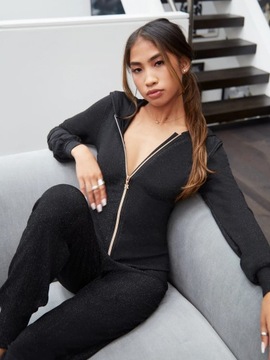 SAVAGE X FENTY brokatowy kombinezon ONESIE, M