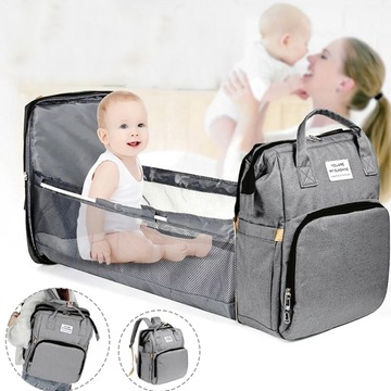 РЮКЗАК ДЛЯ МАТЕРИ, СУМКА-ОРГАНИЗАТОР, пеленальный столик, КРОВАТЬ