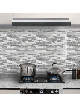 Самоклеящиеся наклейки на стену Shein 12 шт. с мраморным узором