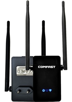 MOCNY Wzmacniacz Repeater WiFi - DWIE ANTENY