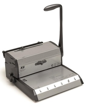 Bindownica biurowa ręczna do grzbietów drutowych mocna 2w1 Argo X6 402052