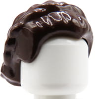 LEGO włosy figurki damskie brązowe, upięty warkocz