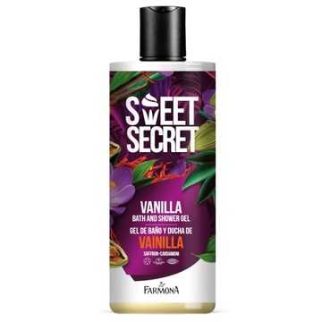 SWEET SECRET Vanilla żel do kąpieli i pod prysznic 500 ml (etykieta w wersj