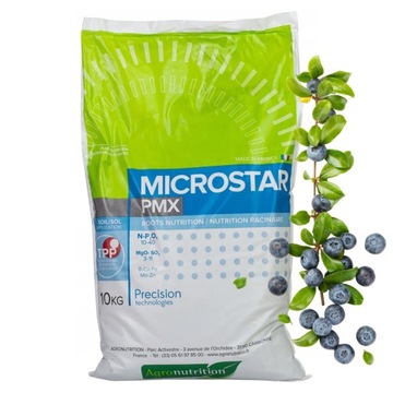 NAWÓZ DO BORÓWKI BORÓWEK 10KG MICROSTAR PMX STARTOWY DOBRZE ROZPUSZCZALNY