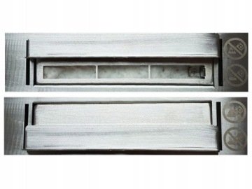 КОРОБКА В ПЛОСКОМ БИОКАМИНЕ с НАКЛОННЫМ стеклом 1200x400 черный TUV