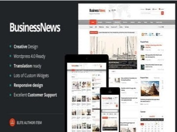 Szablon Business Responsive Magazine News Blog