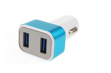 ŁADOWARKA SAMOCHODOWA 2x USB + TESTER NAPIĘCIA