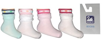 Wola skarpetki bawełniane * 4 pary * 10-11cm 15-17