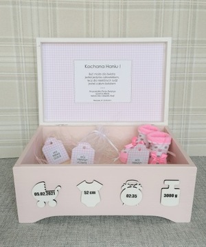 DUŻE PUDEŁKO XXL, PREZENT NA CHRZEST, METRYCZKA