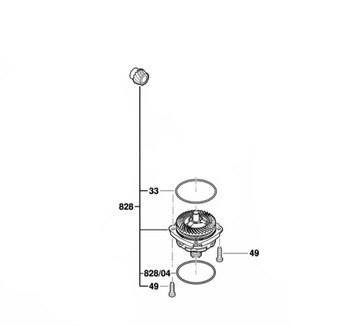 ФЛАНЕЦ ПОДШИПНИКА РЕДУКТОРА BOSCH 1607000E1D GWS 14-125 CIE 11-125 1000