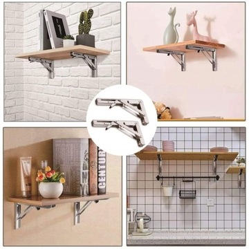 СКЛАДНАЯ ПОДДЕРЖКА ПОЛКИ 2X ПОДДЕРЖИВАЮЩАЯ РУЧКА 160 КГ