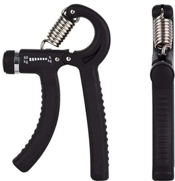 ŚCISKACZ DO RĄK DŁONI PRZYRZĄD DO ĆWIECZENIA MIĘŚNI REGULOWANY 5-60 KG