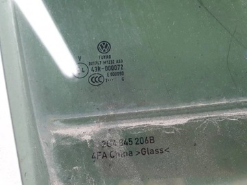 VOLKSWAGEN TAIGO 2023R SKLO (OKNO) DVEŘE PRAVÝ ZADNÍ