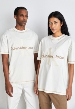 T-shirt unisex z nadrukiem Calvin Klein Jeans XXL
