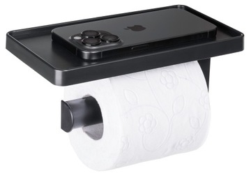 Держатель для туалетной бумаги с полкой, вешалка для ключей для телефона, самоклеящаяся