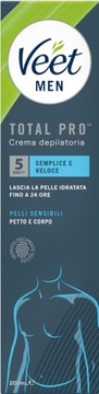 VEET MEN TOTAL PRO KREM DO DEPILACJI SKÓRA WRAŻLIWA 200ML 5