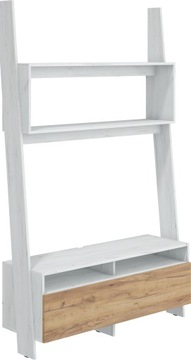 Szafka RTV RACK-09 120 cm craft biały/craft złoty