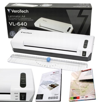LAMINATOR LAMINARKA LAMINOWANIE A4 + SUPER GRATIS FOLIE I TRYMER NA GORĄCO