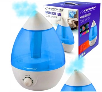 NAWILŻACZ POWIETRZA ULTRADŹWIĘKOWY DUŻY Z REGULACJĄ PODŚWIETLENIEM LED 2,6L