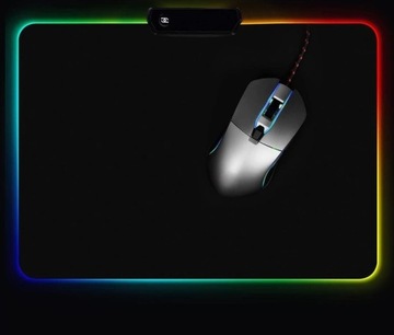 PODŚWIETLANA PODKŁADKA POD MYSZ GAMINGOWA LED DUŻA