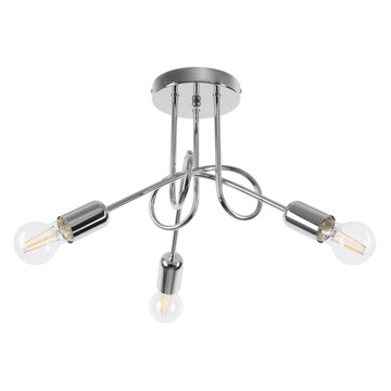 Żyrandol SUPEŁ 3 chrom STAL DO JADALNI SALONU SYPIALNI SOLLUX Lighting
