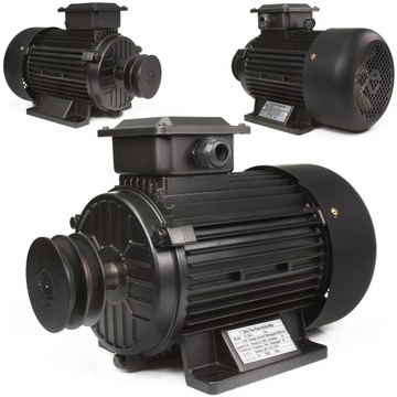SILNIK ELEKTRYCZNY 3 FAZOWY 5,5HP 2880obr/min 380V / 400V 4KW