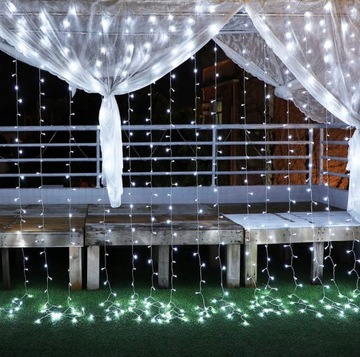 СВЕТОВАЯ ЗАВЕСА ЛАМПЫ ОКОННАЯ ГИРЛЯНДИЯ ПРОВОДА 300 светодиодов 3х3м USB + ПУЛЬТ ДИСТАНЦИОННОГО УПРАВЛЕНИЯ