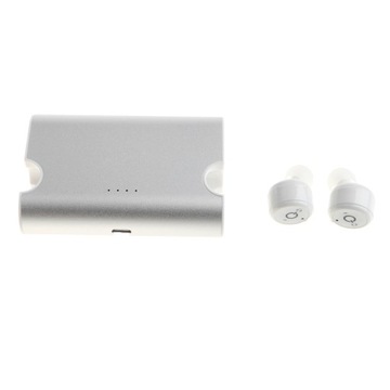 Bezprzewodowy zestaw słuchawkowy Bluetooth Douszny zestaw słuchawkowy Bluetooth Mini słuchawki douszne Białe