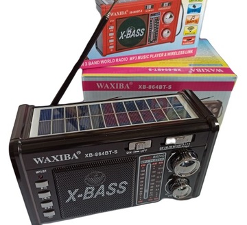 Практичный портативный РАДИО с фонариком и СОЛНЕЧНОЙ ПАНЕЛЬЮ 