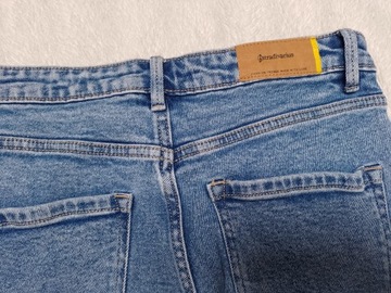 Spodnie jeans damskie Stradivarius Mom Slim eur 40 uk 12 niebieskie