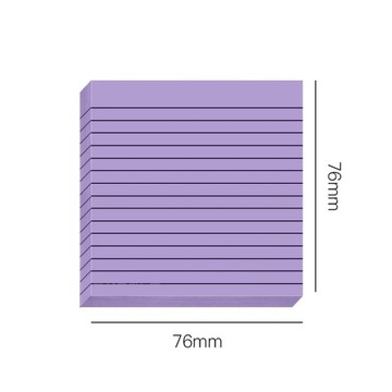 30/50 Sheets Gradient Transparent Sticky Notes Waterproof Horizontal Line I