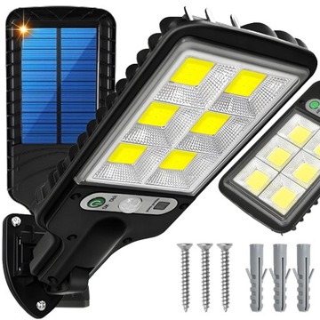 MOCNA LAMPA SOLARNA LED CZUJNIK RUCHU I ZMIERZCHU