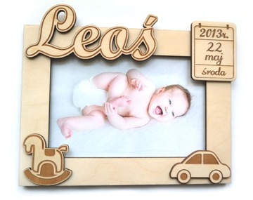 Рождественский подарок, именная РАМКА, свидетельство о рождении.