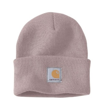 Ciepła Zimowa Czapka marki Carhartt / Legendarne Beanie / Black/white