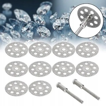 НАБОР АЛМАЗНЫХ ОТРЕЗНЫХ ДИСКОВ ДЛЯ МИНИ-ШЛИФРОВОЧКИ И СВЕРЛ 12 предметов