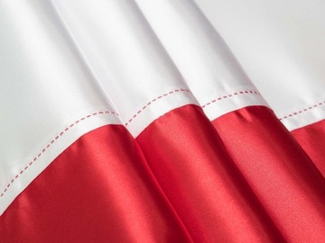 FLAGA POLSKI POLSKA 150x92 na drzewiec ATŁAS PREMIUM