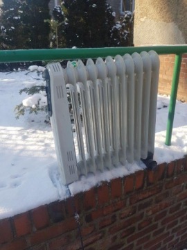 РЕБРИЦОВЫЙ МАСЛЯНЫЙ РАДИАТОР HB OFR2901T 2900W СЕРЫЙ